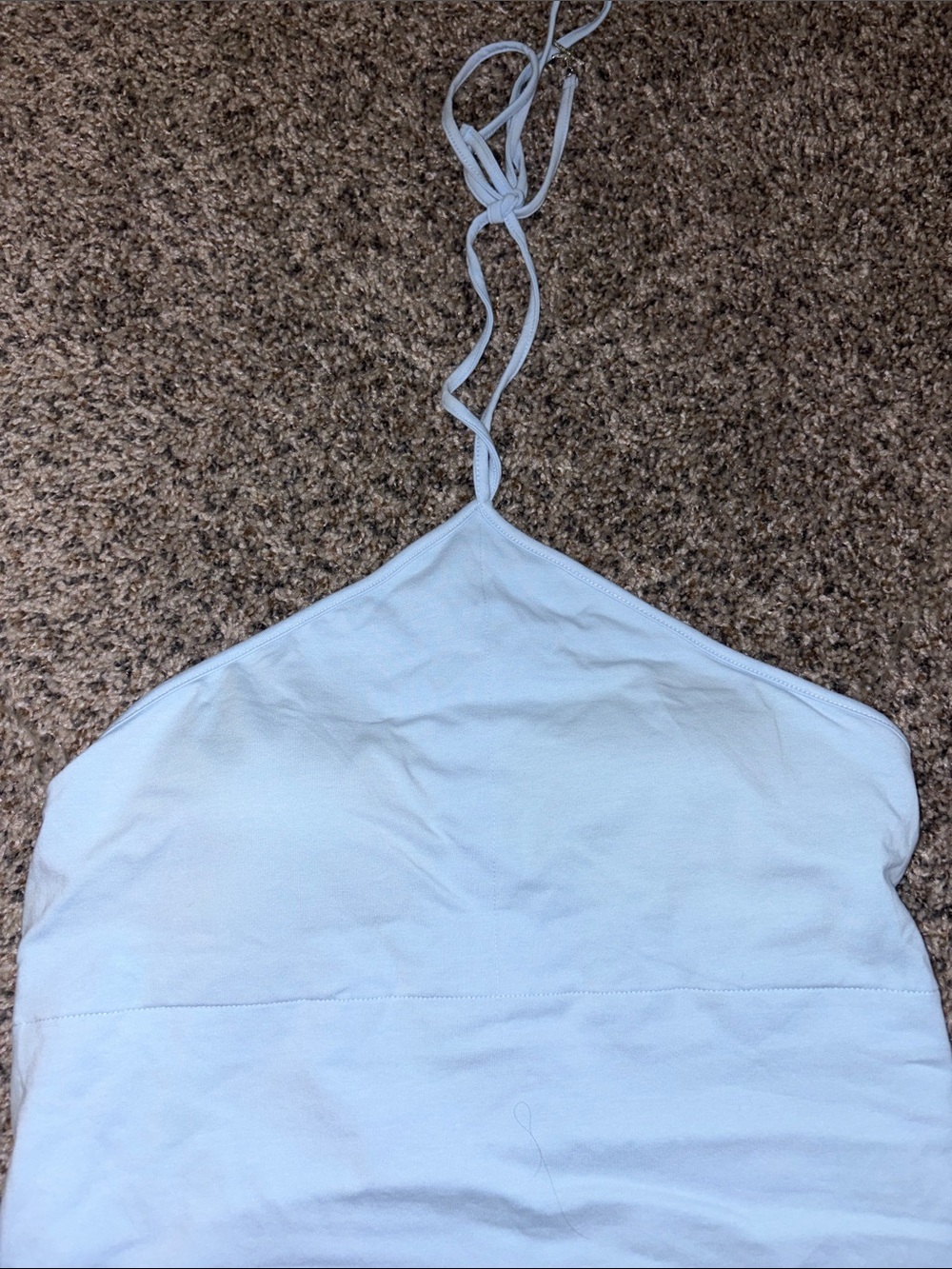 Wild Fable White Square Neck Tee & Light Blue Halter Tank Set - Picture 10 of 11